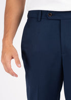 Navy Crosshatch Pants - SARTORO666
