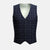 Navy Flannel Windowpane Vest - SARTORO