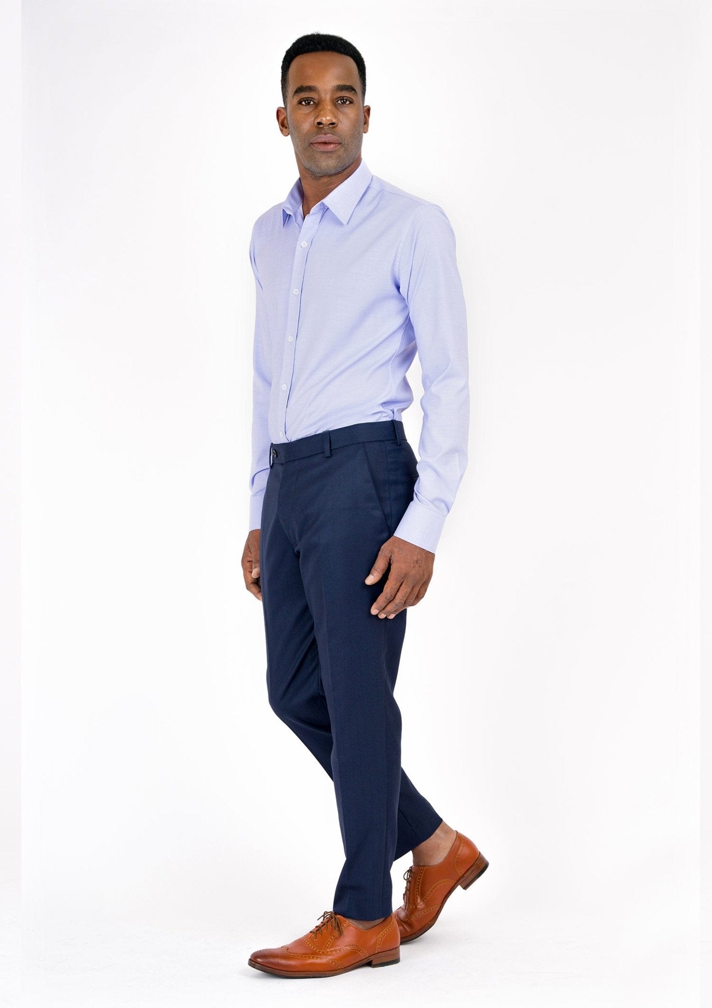 Navy Twill Pants - SARTORO