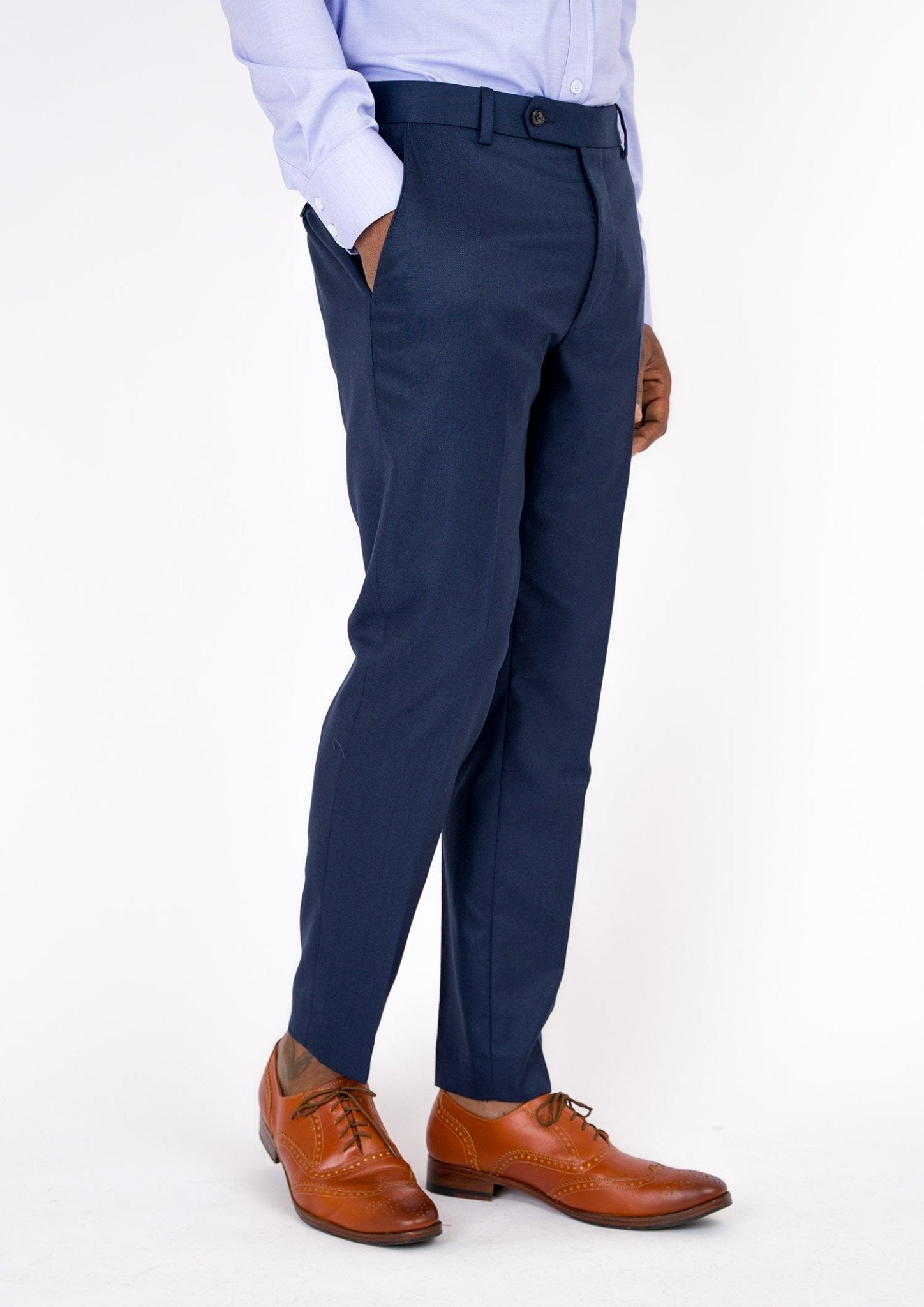 Navy Twill Pants - SARTORO