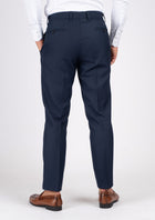 Navy Sharkskin Pants - SARTORO532