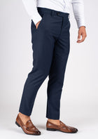 Navy Sharkskin Pants - SARTORO333