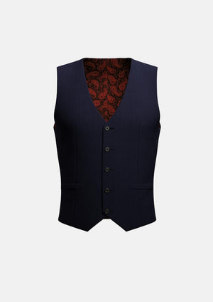 Navy Twill Vest