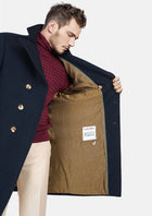 Navy Wool Signature Peacoat - SARTORO520
