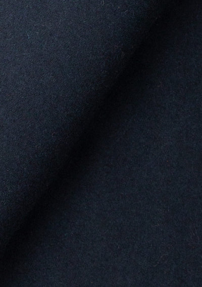 Navy Wool Signature Short Peacoat - SARTORO