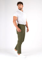Olive Cotton Pants - SARTORO540