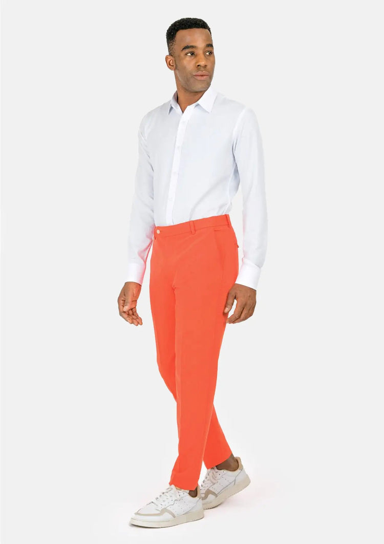 Orange Stretch Pants - SARTORO