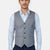 Oslo Grey Twill Vest - SARTORO