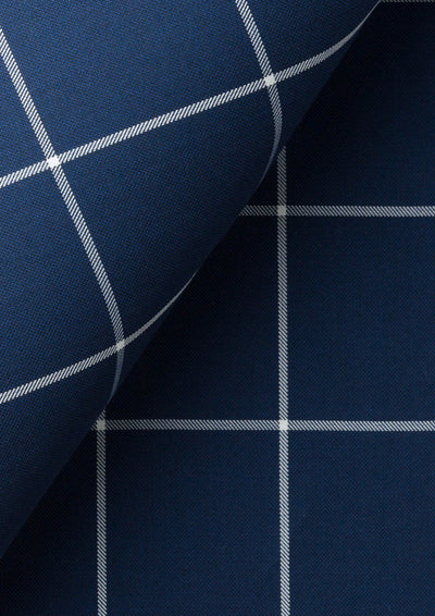 Oxford Blue Windowpane Pants - SARTORO