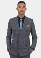 Rockafeller Dark Grey Prince of Wales Jacket - SARTORO