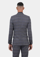 Rockafeller Dark Grey Prince of Wales Suit - SARTORO271