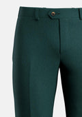 Phthalo Green Linen Pants - SARTORO