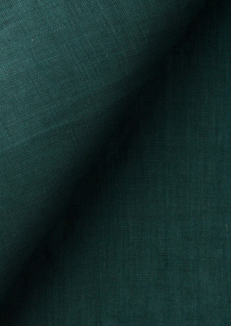 Phthalo Green Linen Vest - SARTORO