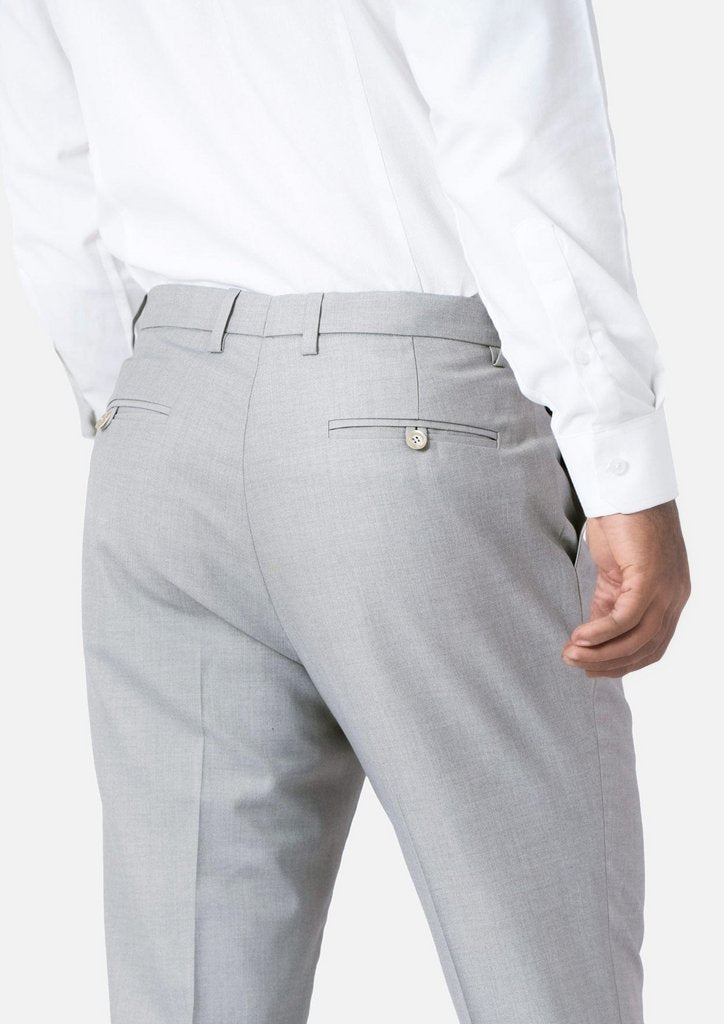 Powder Grey Twill Pants - SARTORO
