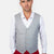 Powder Grey Twill Vest - SARTORO