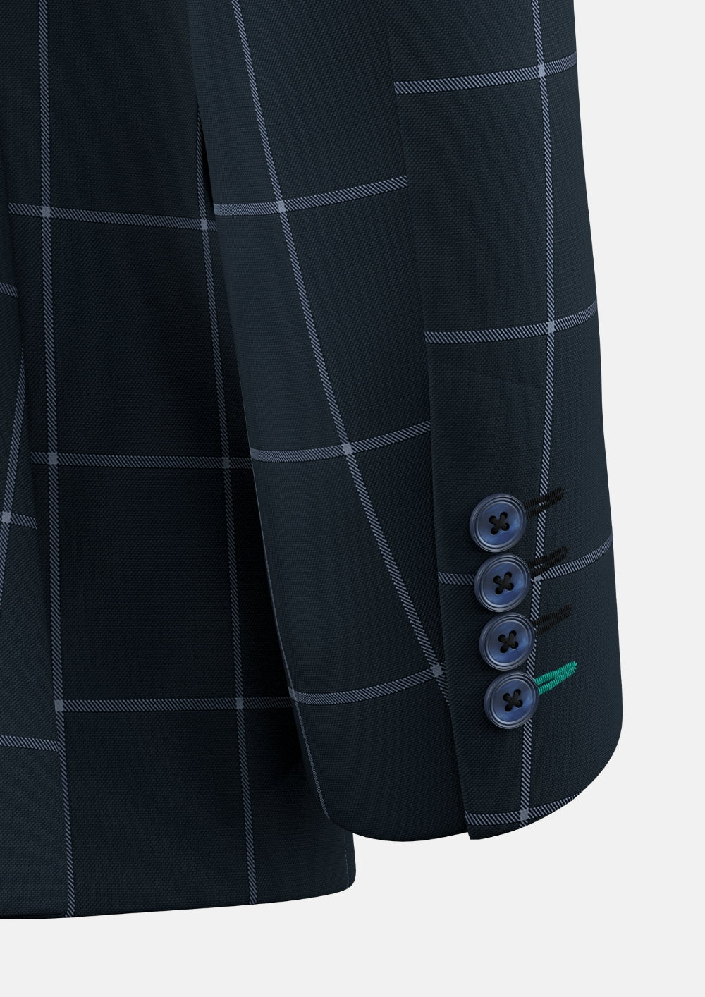 Prince Deep Navy Windowpane Jacket - SARTORO