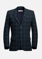 Prince Deep Navy Windowpane Jacket - SARTORO