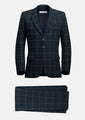 Prince Deep Navy Windowpane Suit - SARTORO