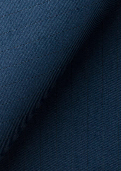 Prussian Blue Pinstripe Pants - SARTORO