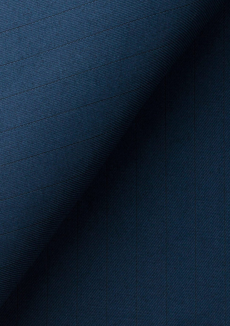Prussian Blue Pinstripe Vest - SARTORO