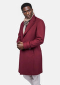 Red Classic Overcoat - SARTORO