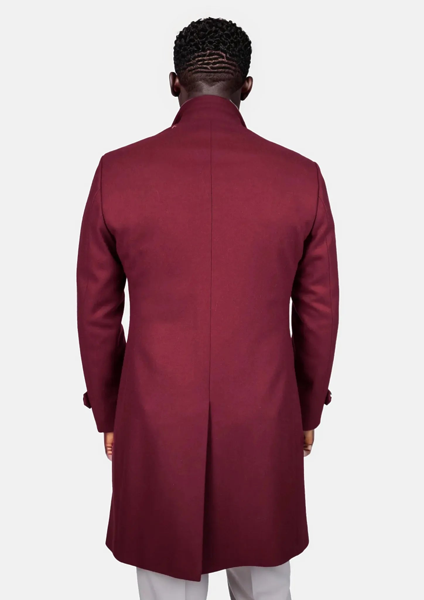 Red Classic Overcoat - SARTORO