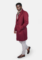 Red Classic Overcoat - SARTORO384