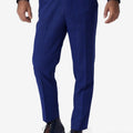 Regal Blue Windowpane Pants - SARTORO