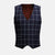 Regal Navy Windowpane Vest - SARTORO