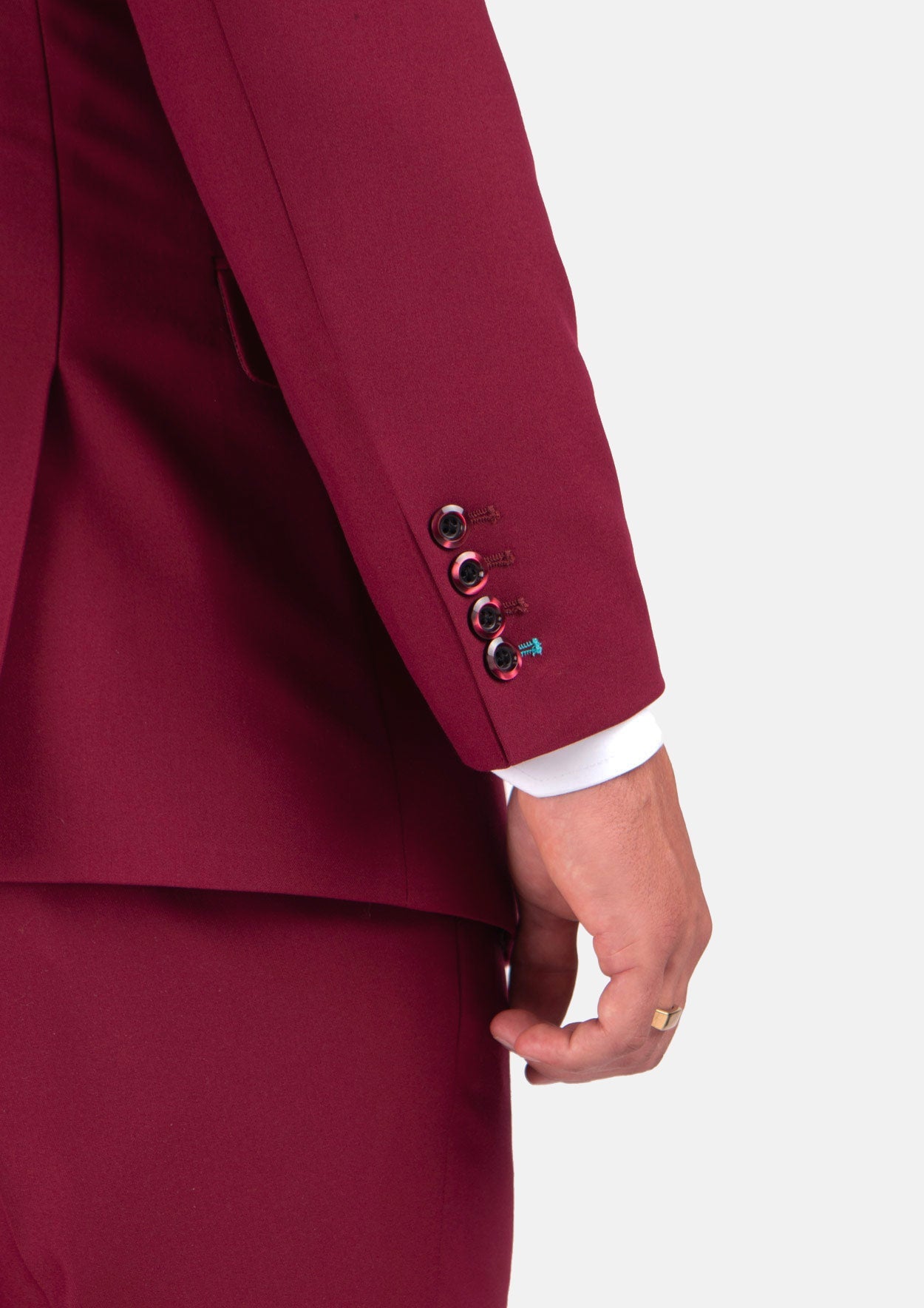 Rockafeller Claret Red Stretch Jacket - SARTORO