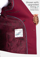Rockafeller Claret Red Stretch Jacket - SARTORO643