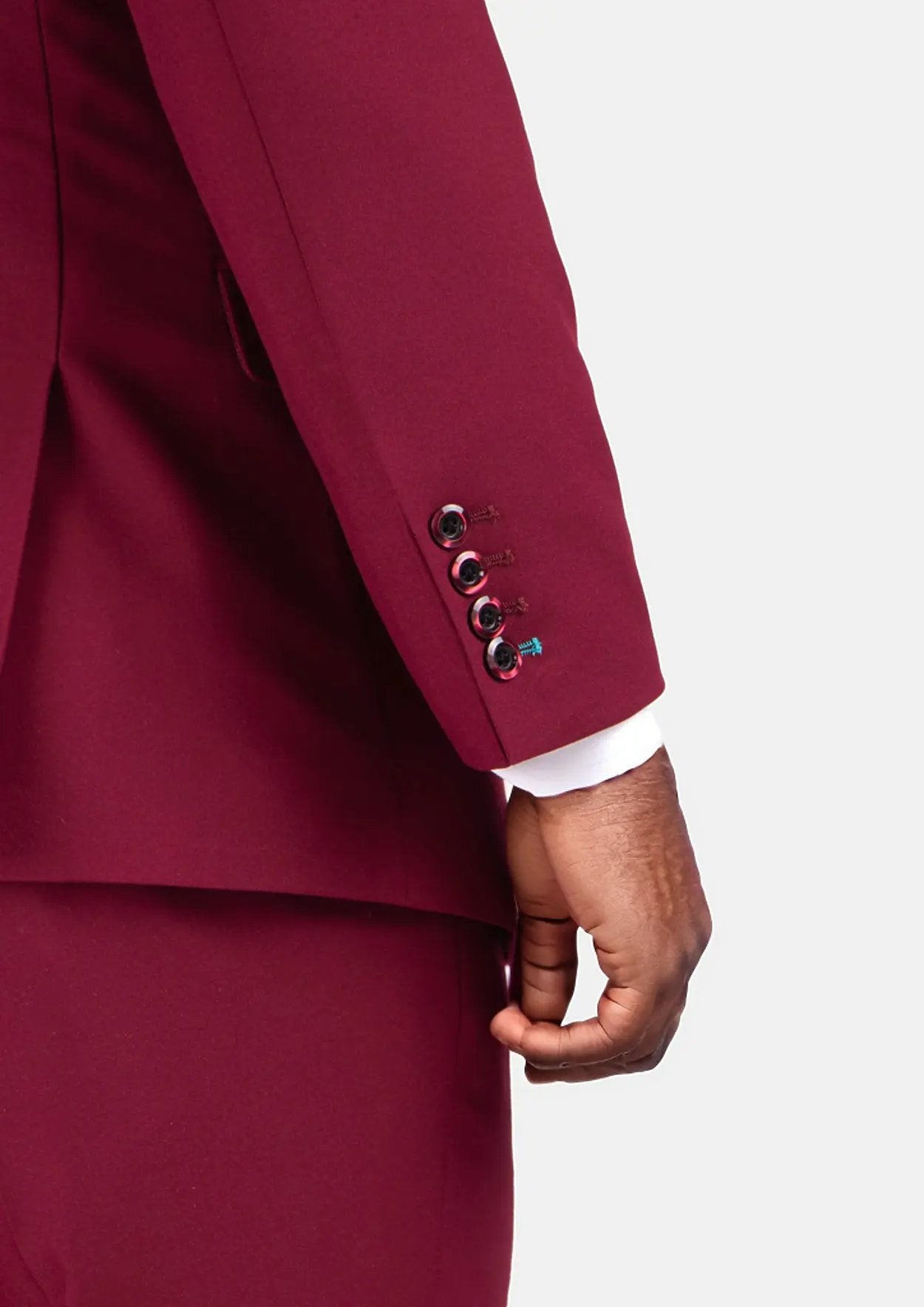 Rockafeller Claret Red Stretch Suit - SARTORO