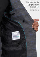 Rockafeller Dark Grey Prince of Wales Suit - SARTORO334