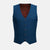 Royal Blue Microcheck Vest - SARTORO