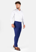 Royal Blue Twill Pants - SARTORO