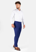 Royal Blue Twill Pants - SARTORO706