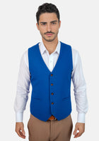 Royal Blue Vest - SARTORO493