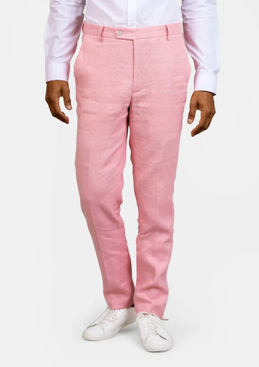 Salmon Linen Pants - SARTORO