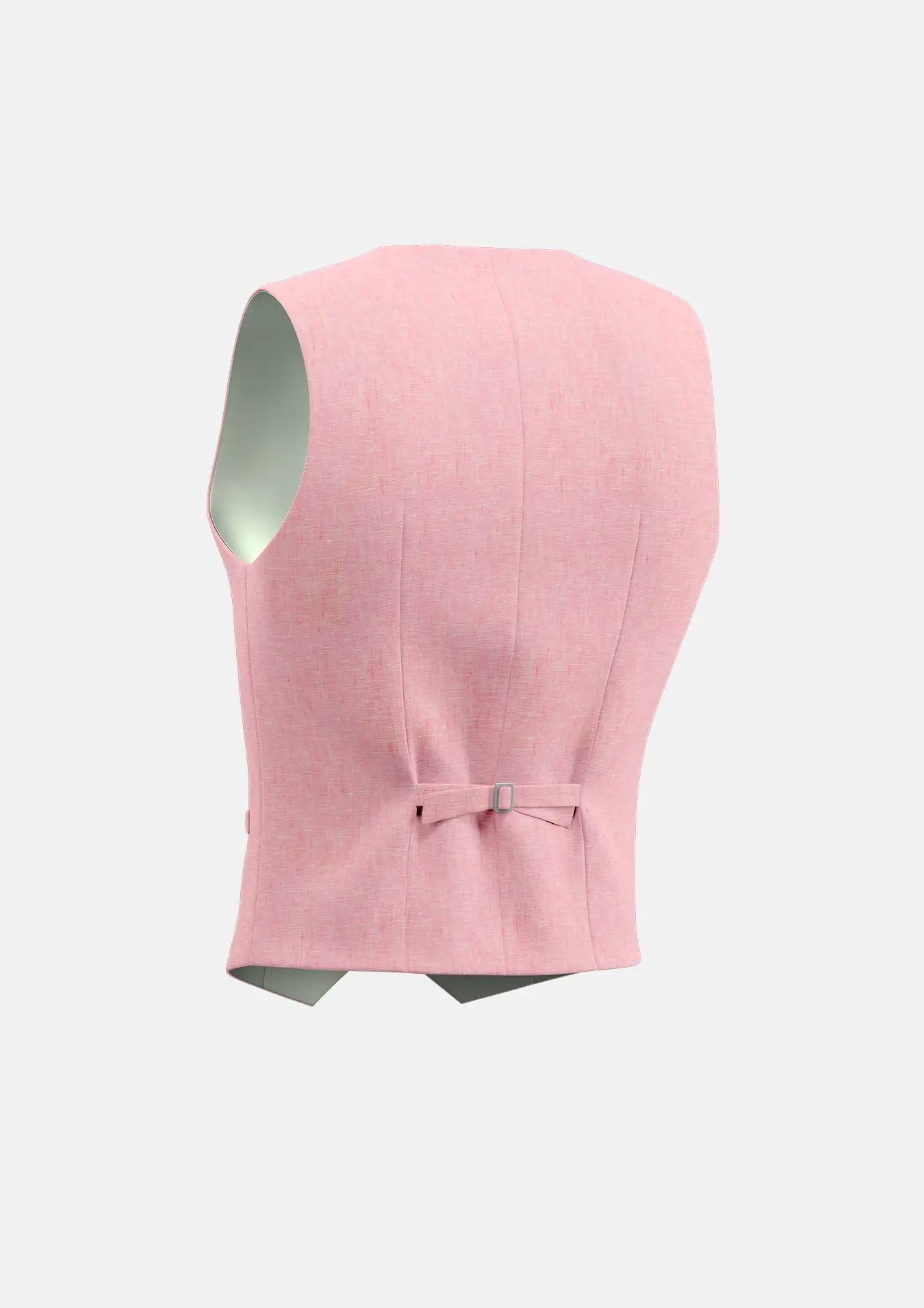 Salmon Linen Vest - SARTORO