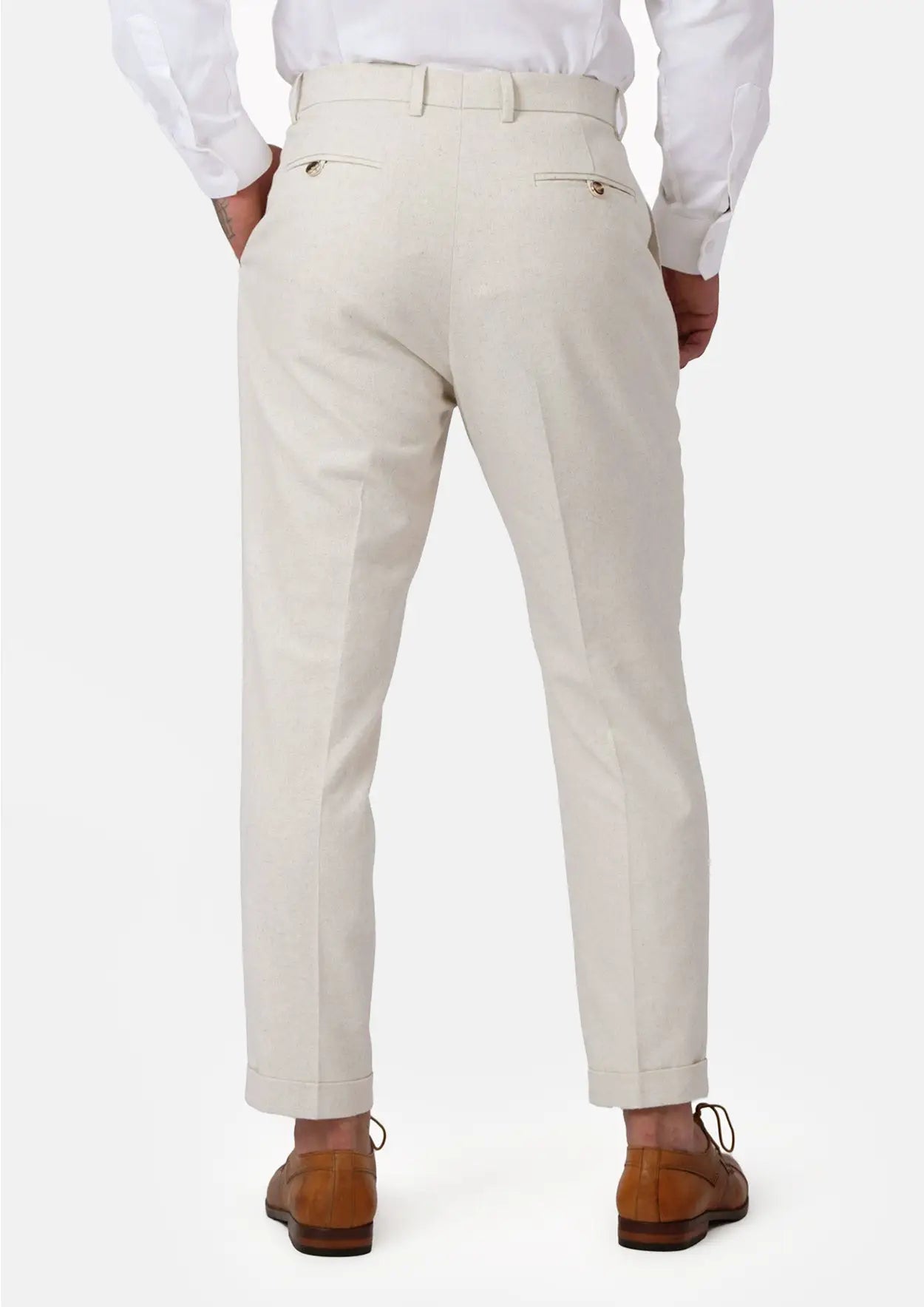 Sand Linen Pants - SARTORO