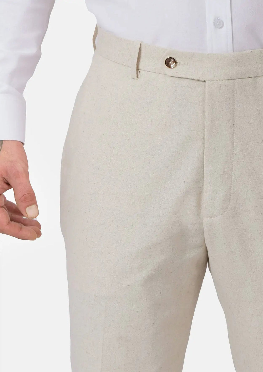 Sand Linen Pants - SARTORO