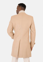 Sand Wool Classic Overcoat - SARTORO761