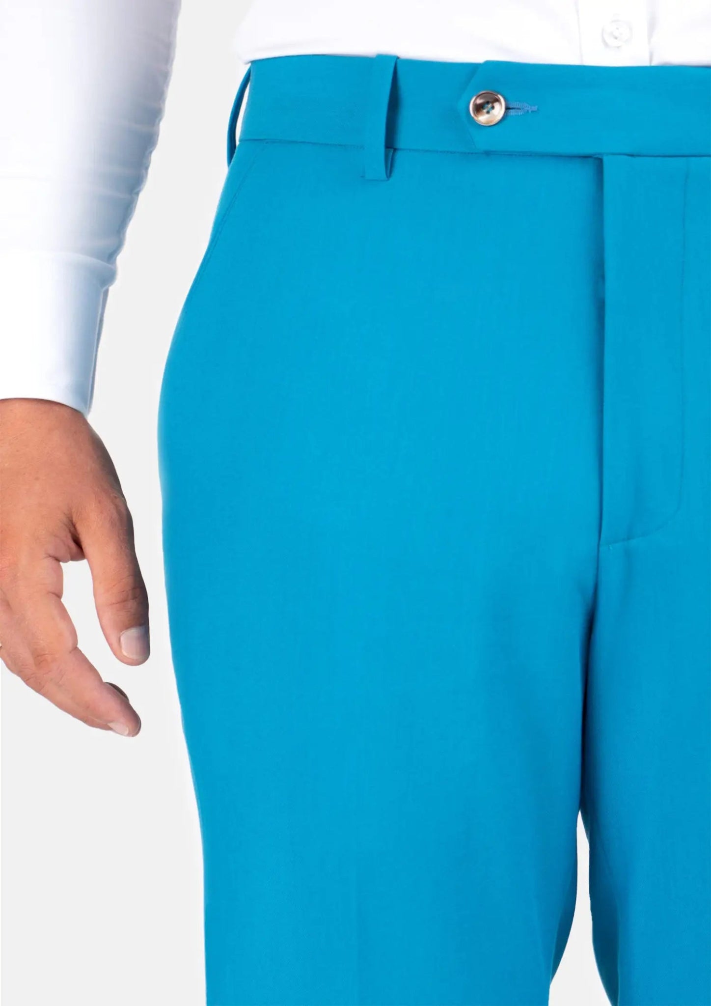 Sapphire Blue Stretch Pants - SARTORO
