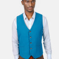 Sapphire Blue Vest - SARTORO