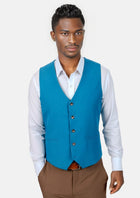 Sapphire Blue Vest - SARTORO638
