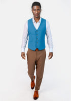 Sapphire Blue Vest - SARTORO349