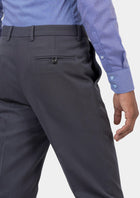 Shadow Grey Cotton Chino Pants - SARTORO803