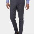 Shadow Grey Cotton Chino Pants - SARTORO