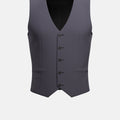 Shadow Grey Cotton Vest - SARTORO