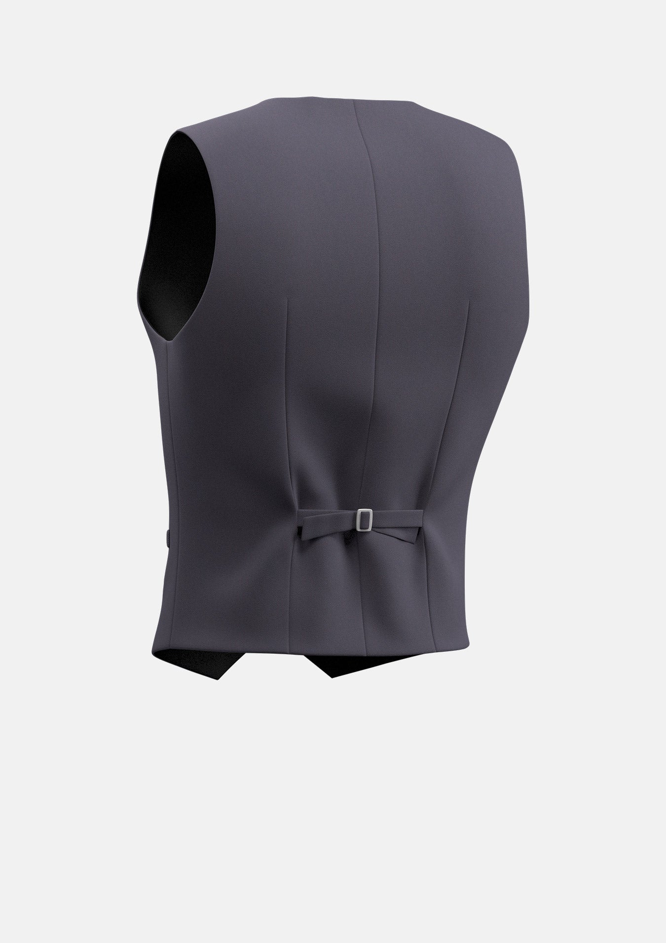 Shadow Grey Cotton Vest - SARTORO